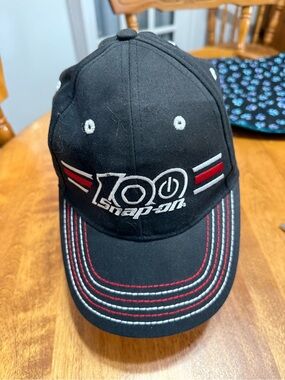 Snap-on Black 100th Anniversary Embroidered Baseball Cap